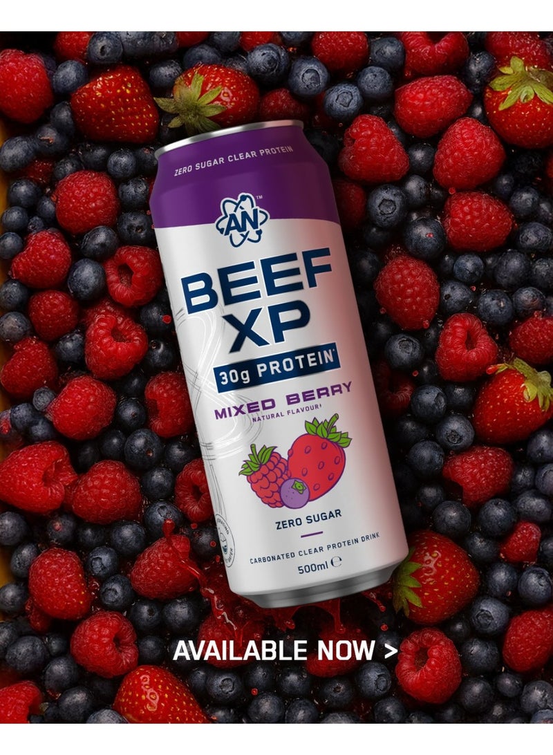 أبلايد نيوتريشن مشروب بروتين بيف-إكس بي الصافي، بنكهة التوت المشكل، جاهز للشرب، خالٍ من منتجات الألبان، 500 مل - Image 4